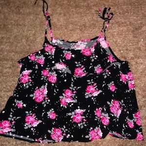 2 piece justice floral short and tank top set